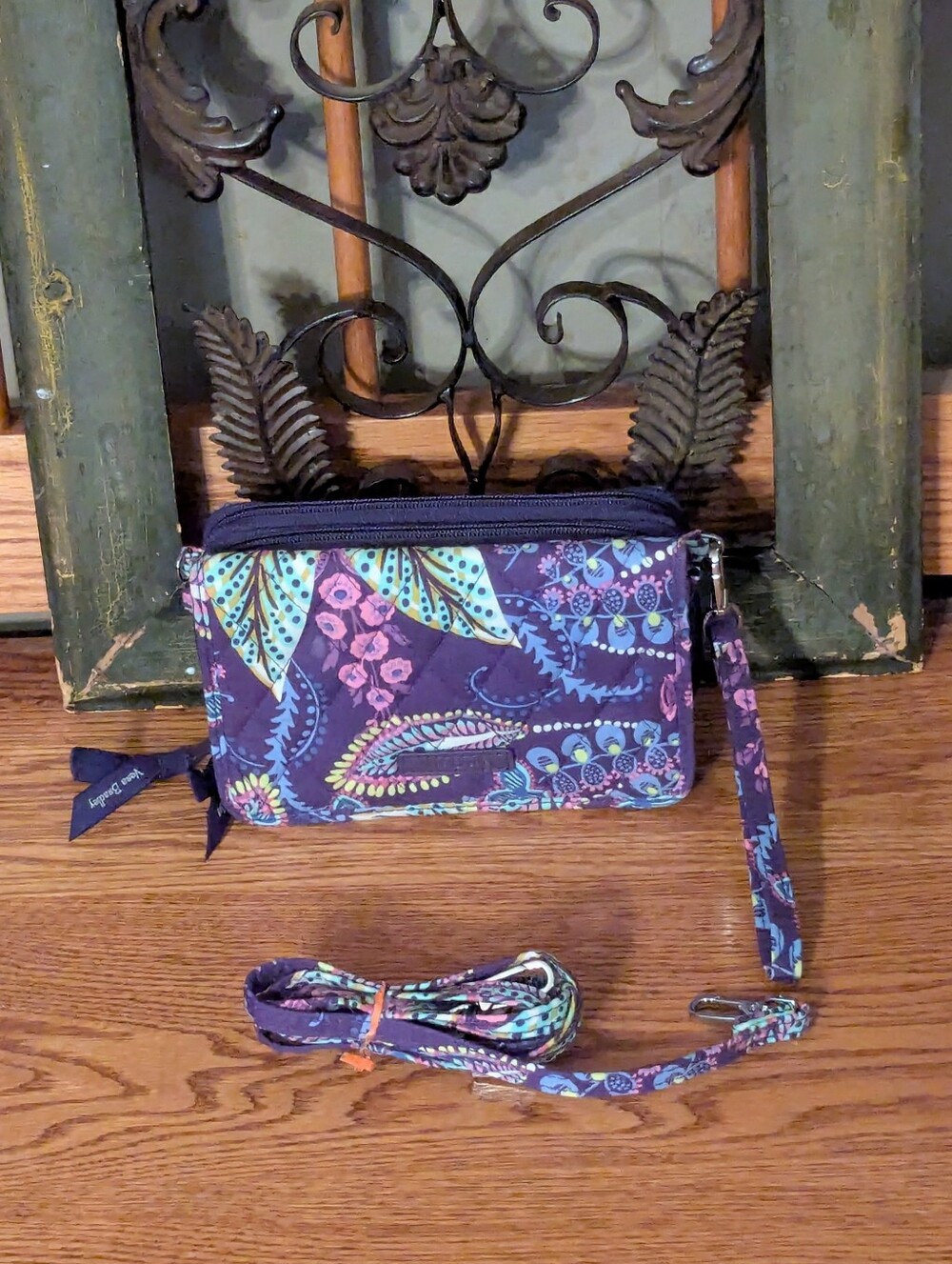 Vera Bradley Batik Leaves All-in-one Crossbody Bag